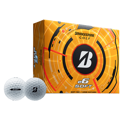Bridgestone Golf Balls Dozen / White Bridgestone - Custom E6 Soft White Box Dozen