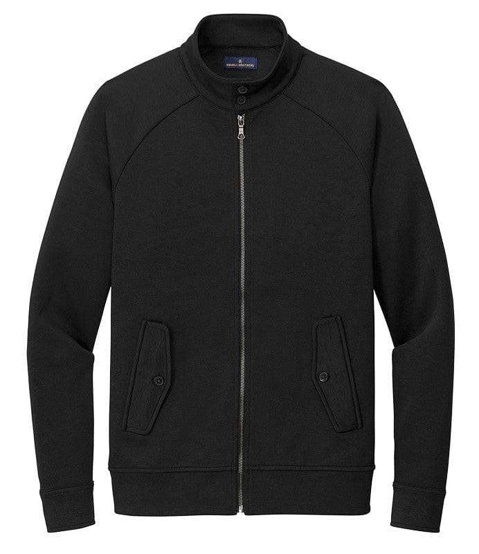Brooks Brothers Sweatshirts XS / Deep Black Brooks Brothers - Men's Double-Knit Full-Zip