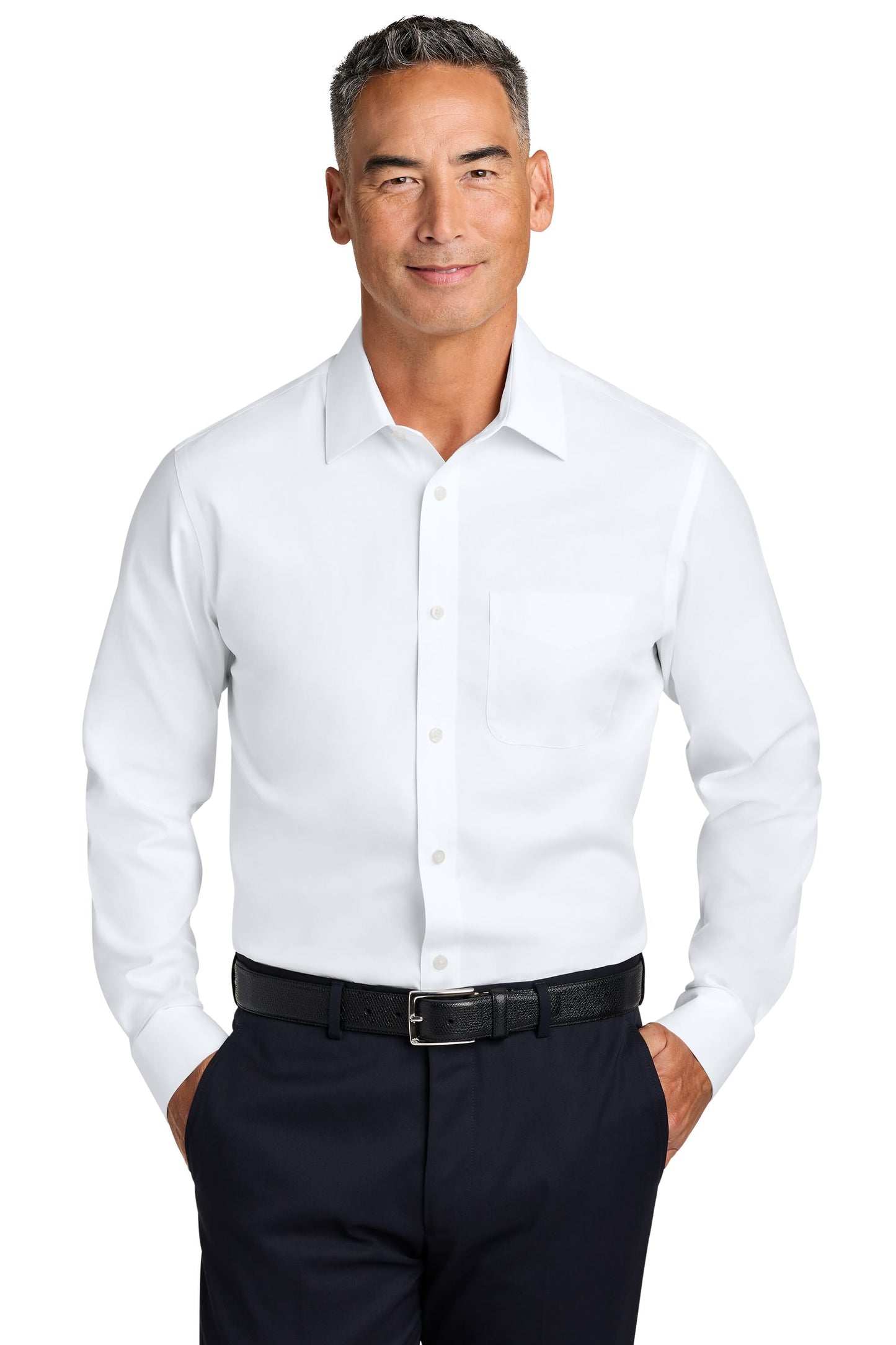 Brooks Brothers - Men's Wrinkle-Free Stretch Pinpoint Spread Collar Shirt