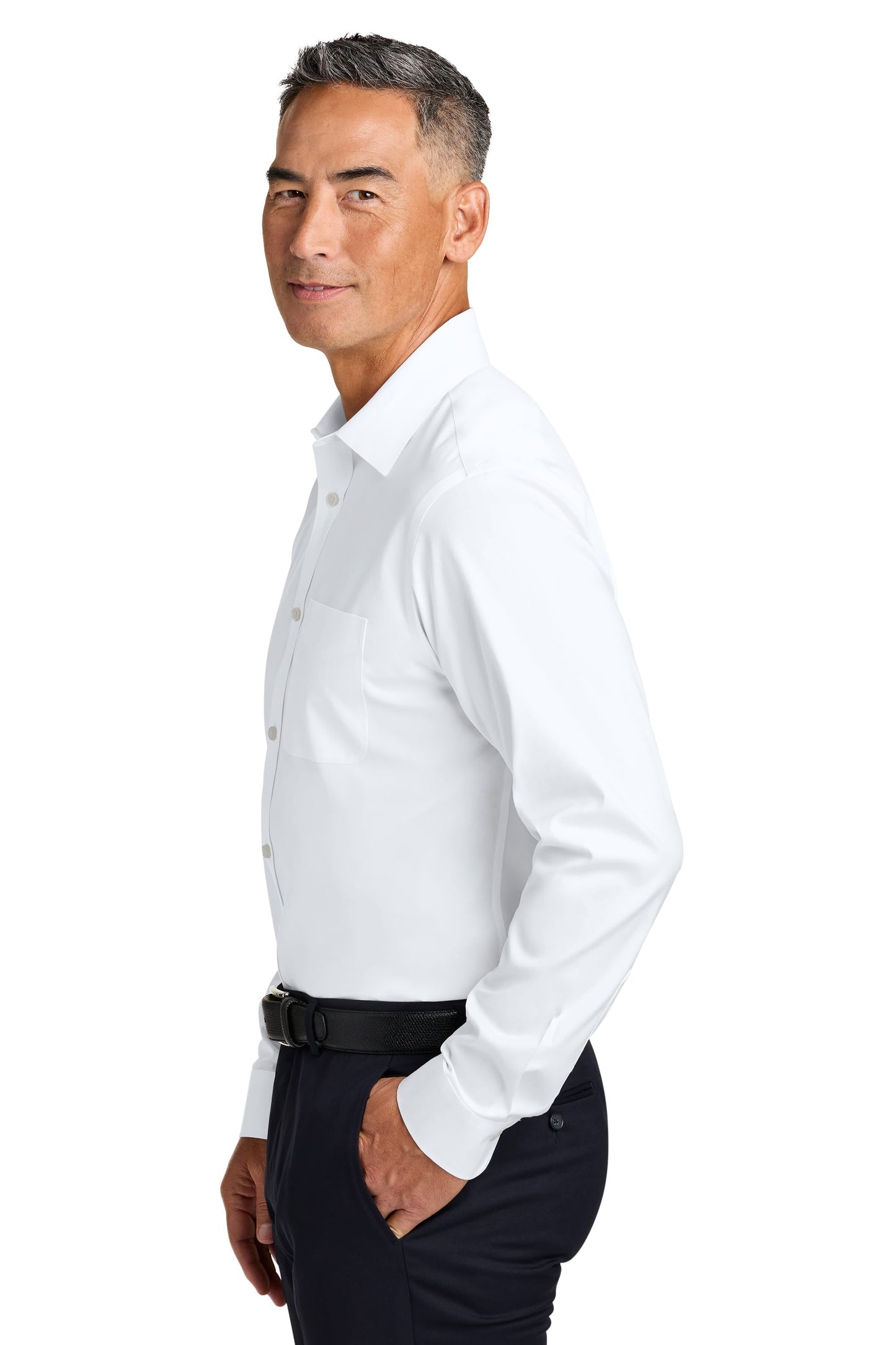 Brooks Brothers - Men's Wrinkle-Free Stretch Pinpoint Spread Collar Shirt
