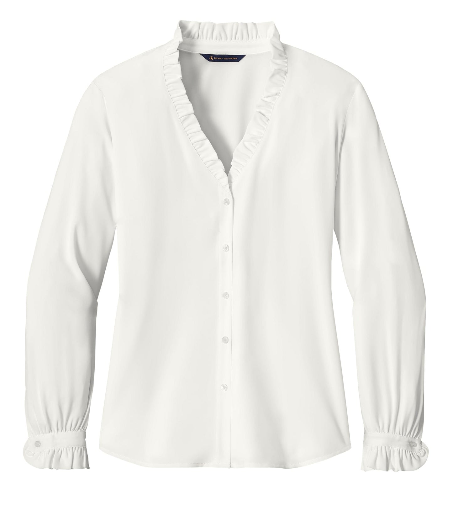 Brooks Brothers - Women's Long Sleeve Ruffle Collar Blouse