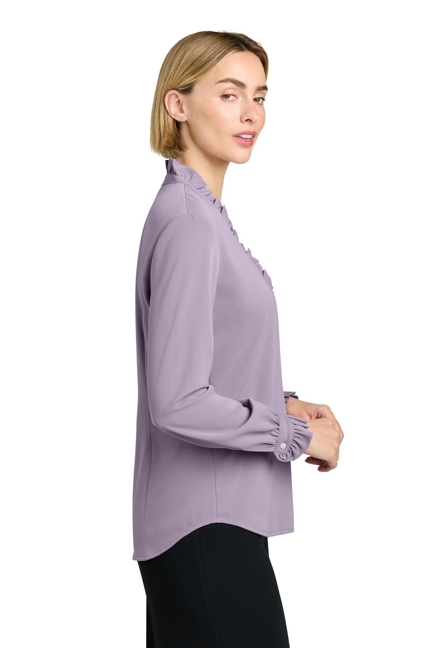 Brooks Brothers - Women's Long Sleeve Ruffle Collar Blouse