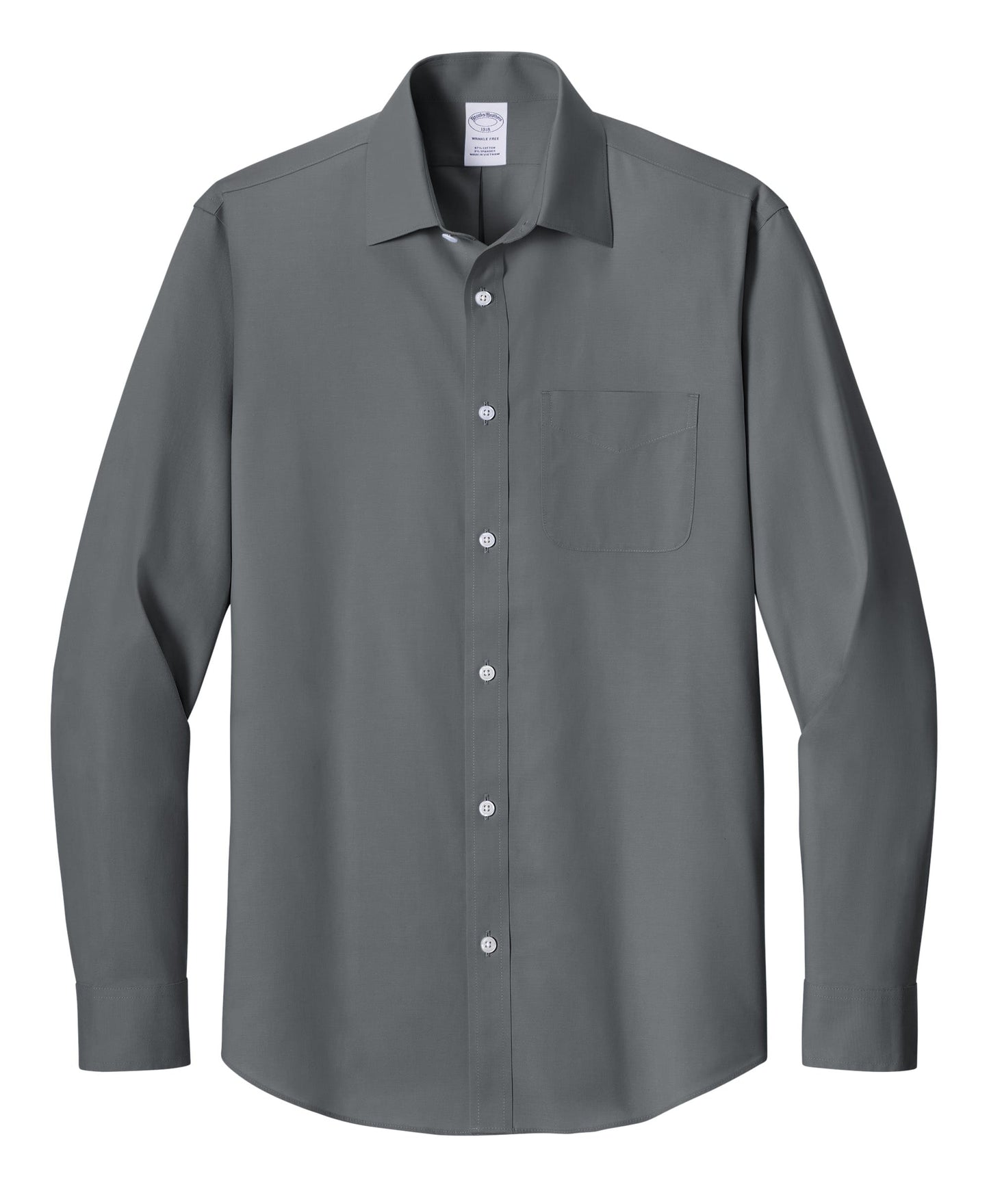 Brooks Brothers - Men's Wrinkle-Free Stretch Pinpoint Spread Collar Shirt