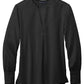 Brooks Brothers Woven Shirts XS / Deep Black Brooks Brothers - Women's Open-Neck Satin Blouse
