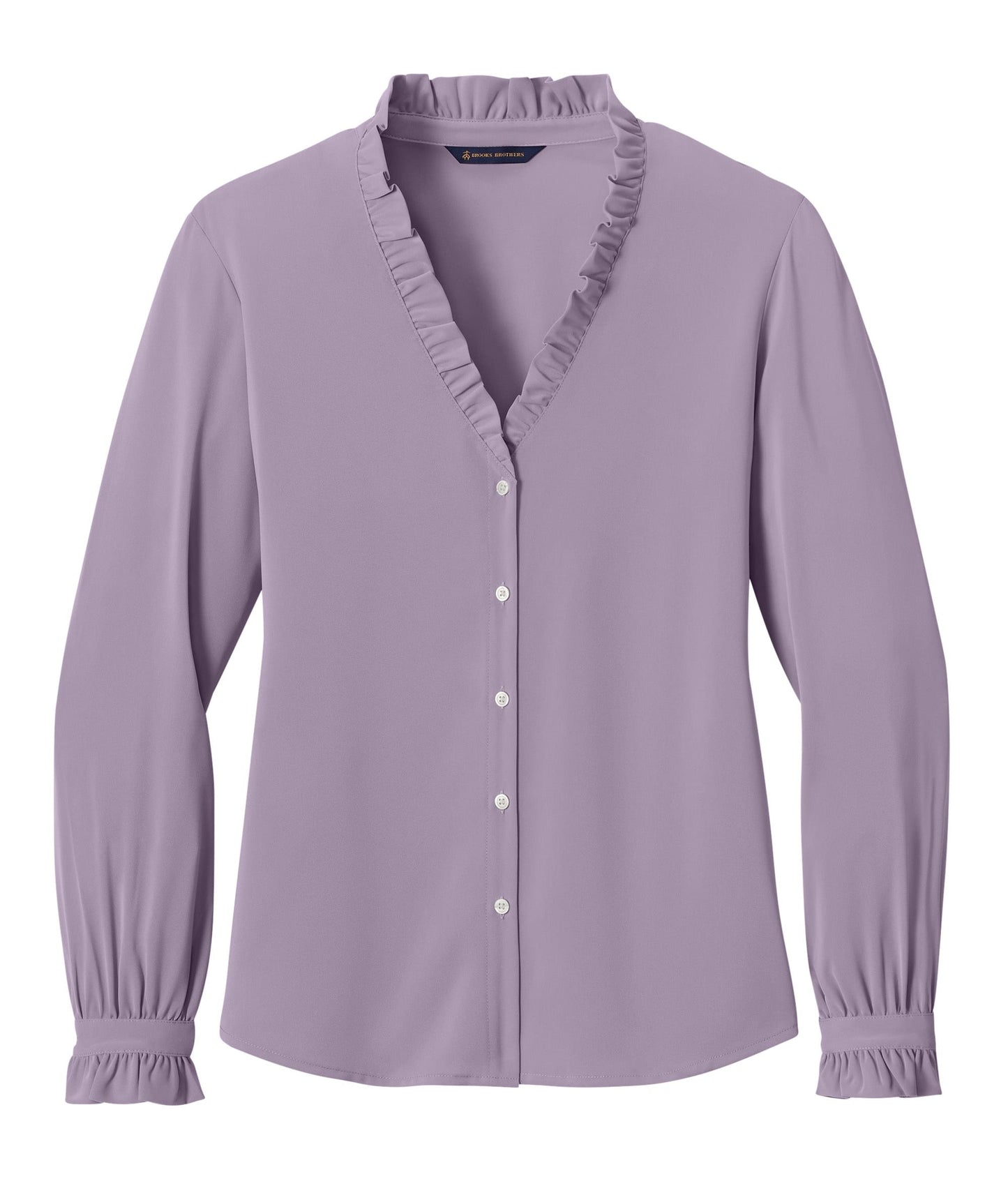 Brooks Brothers - Women's Long Sleeve Ruffle Collar Blouse
