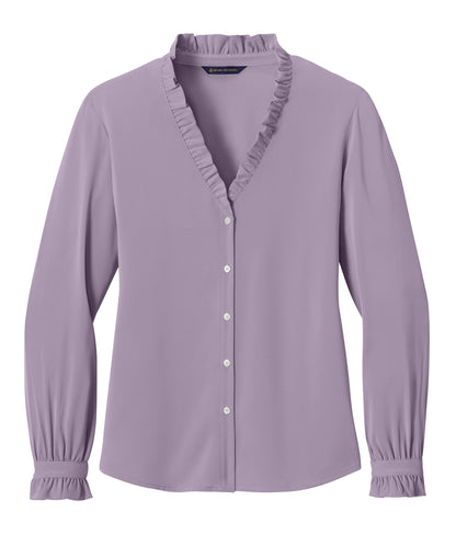 Brooks Brothers - Women's Long Sleeve Ruffle Collar Blouse