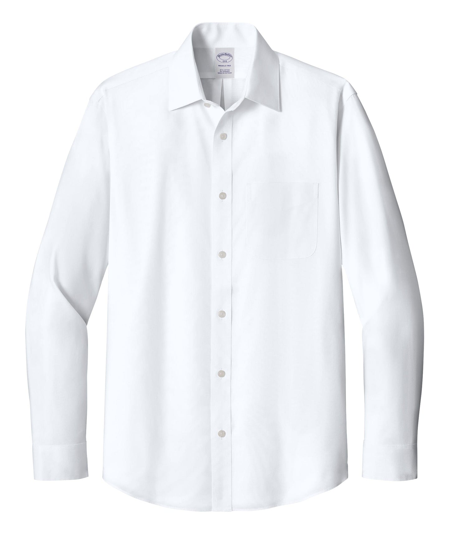 Brooks Brothers - Men's Wrinkle-Free Stretch Pinpoint Spread Collar Shirt