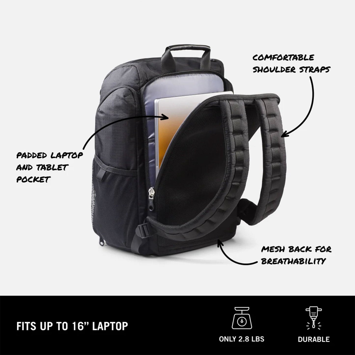 BUILT Bags One Size / Black BUILT - All In Backpack