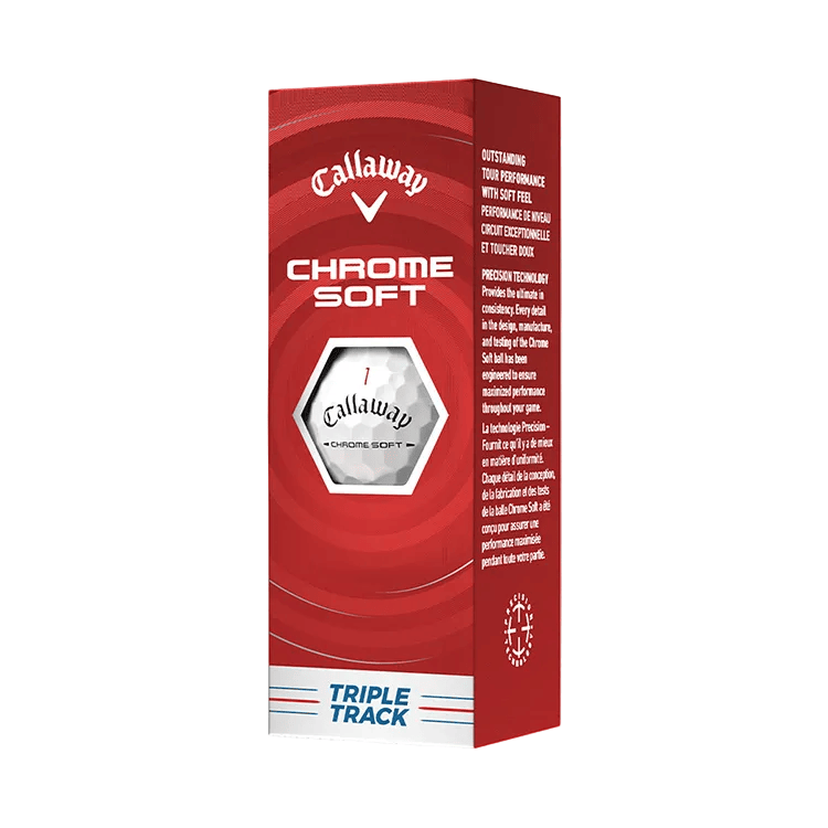 Callaway Golf Balls Dozen / White Callaway - Custom Chrome Soft Triple Track White Box Dozen