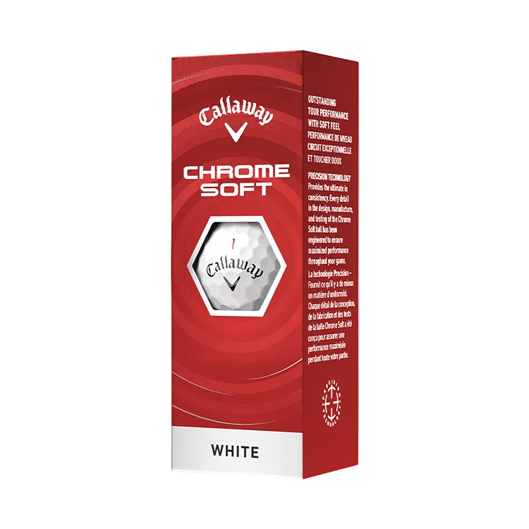 Callaway Golf Balls Dozen / White Callaway - Custom Chrome Soft White Box Dozen