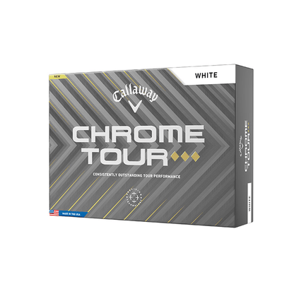 Callaway Golf Balls Dozen / White Callaway - Custom Chrome Tour Triple Diamond White Box Dozen
