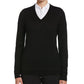 Callaway Sweaters S / Black Ink Callaway - Women's V-Neck Merino Sweater