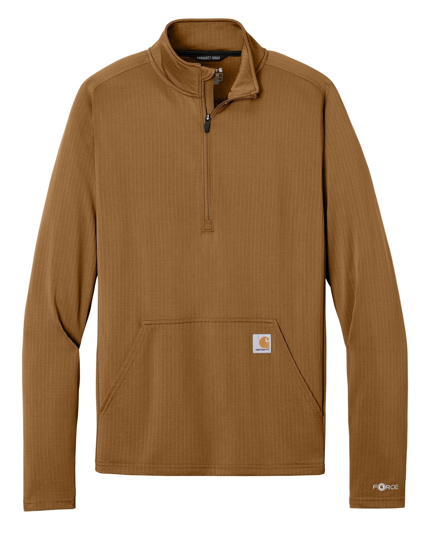 Carhartt Layering S / Carhartt Brown Carhartt - Men's Force® 1/2-Zip Grid Fleece