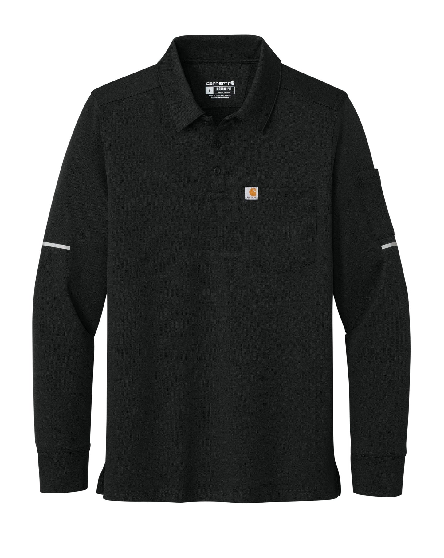Carhartt Polos S / Black Carhartt - Men’s FLD & RSCU Long Sleve Polo