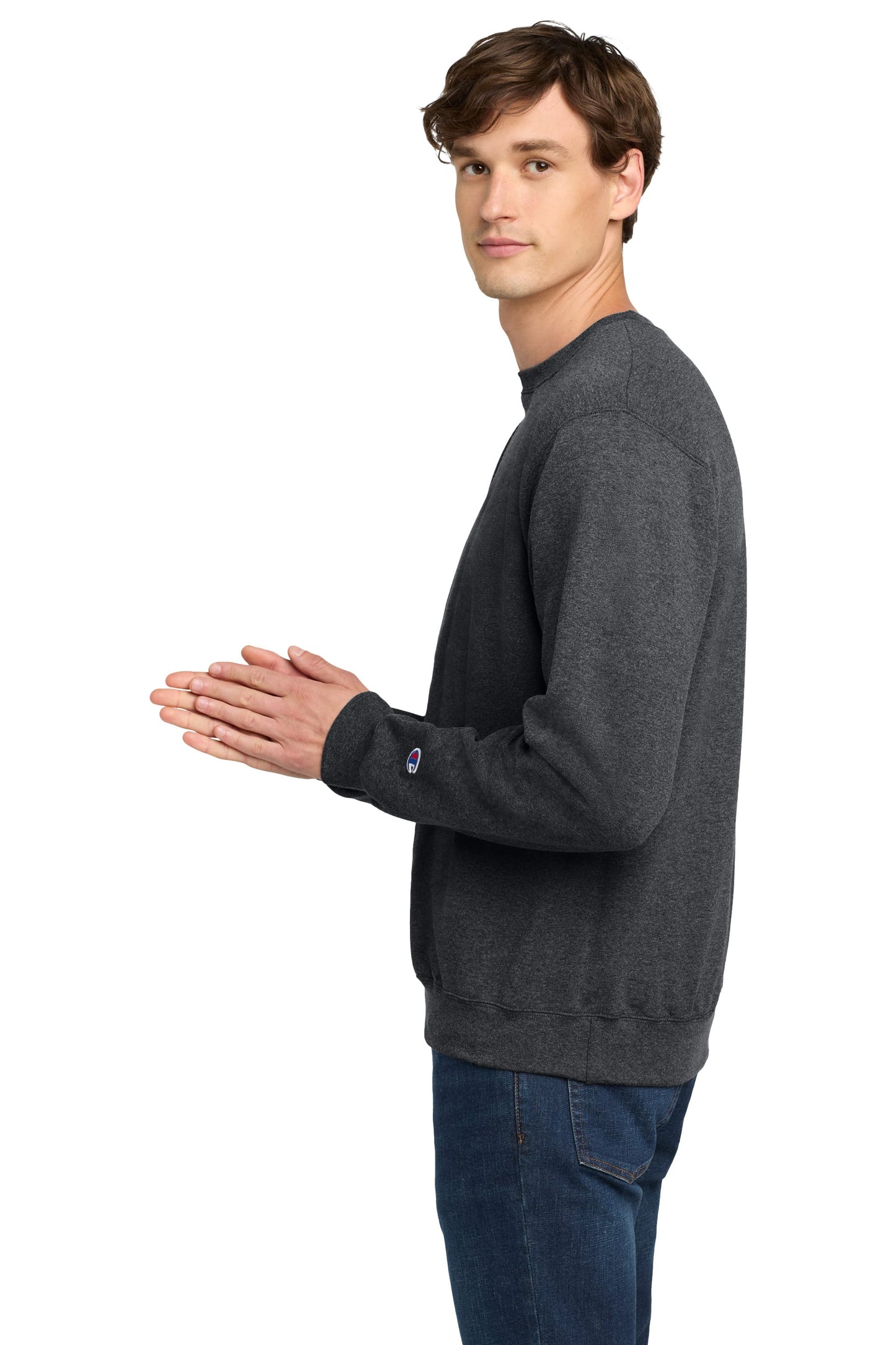 Champion Sweatshirts Champion - Powerblend® Heathered Crewneck Sweatshirt