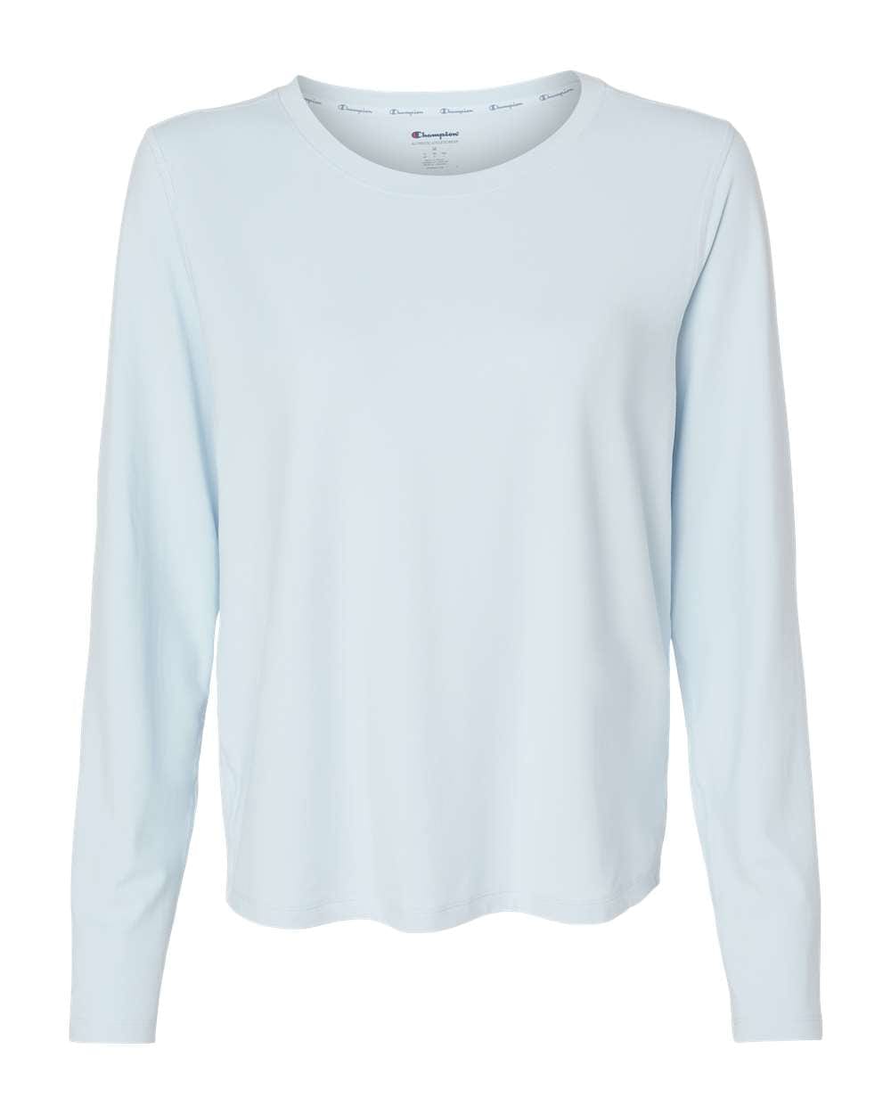 Champion T-shirts S / Collage Blue Champion - Women's Sport Soft Touch Long Sleeve T-Shirt