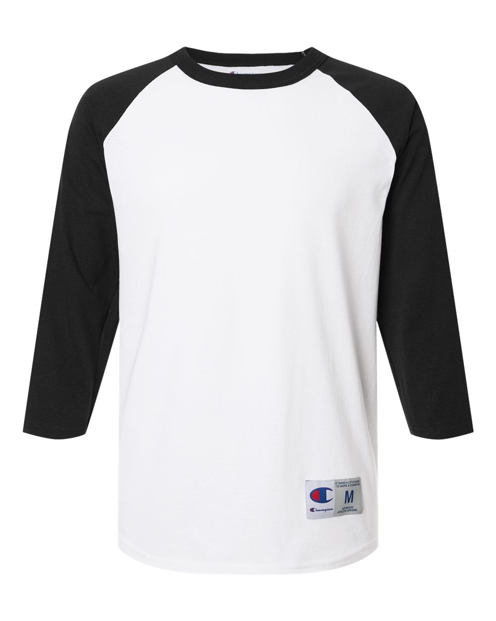 Champion T-Shirts S / White/Black Champion - Raglan Baseball T-Shirt