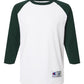 Champion T-Shirts S / White/Dark Green Champion - Raglan Baseball T-Shirt