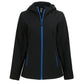 Clique by Cutter & Buck Outerwear XS / Black/Royal Blue Clique by Cutter & Buck - Women's Tempo Recycled Softshell Hooded Jacket