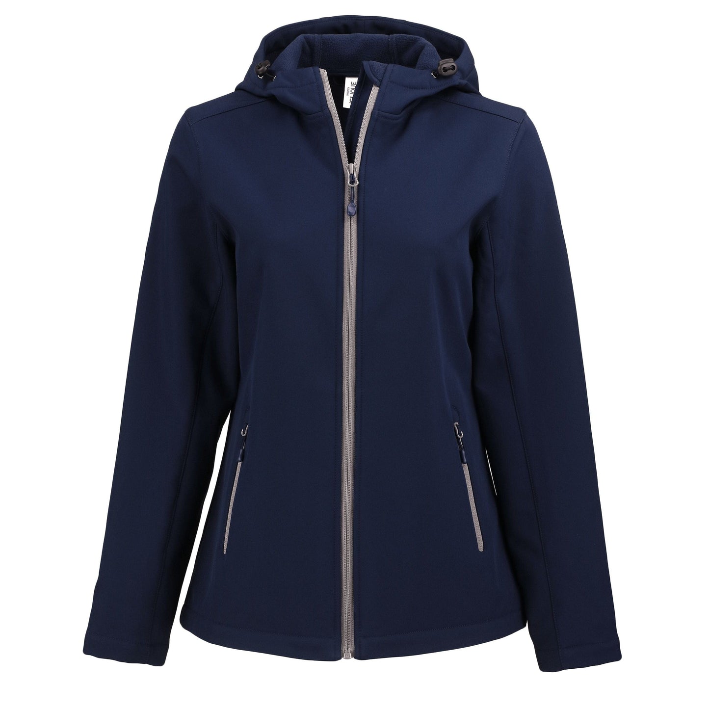 Clique by Cutter & Buck Outerwear XS / Dark Navy/Pure Slate Clique by Cutter & Buck - Women's Tempo Recycled Softshell Hooded Jacket