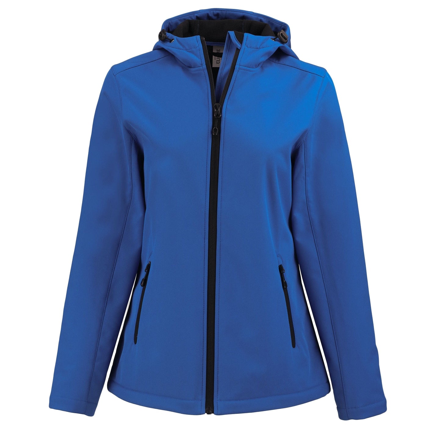 Clique by Cutter & Buck Outerwear XS / Royal Blue/Black Clique by Cutter & Buck - Women's Tempo Recycled Softshell Hooded Jacket
