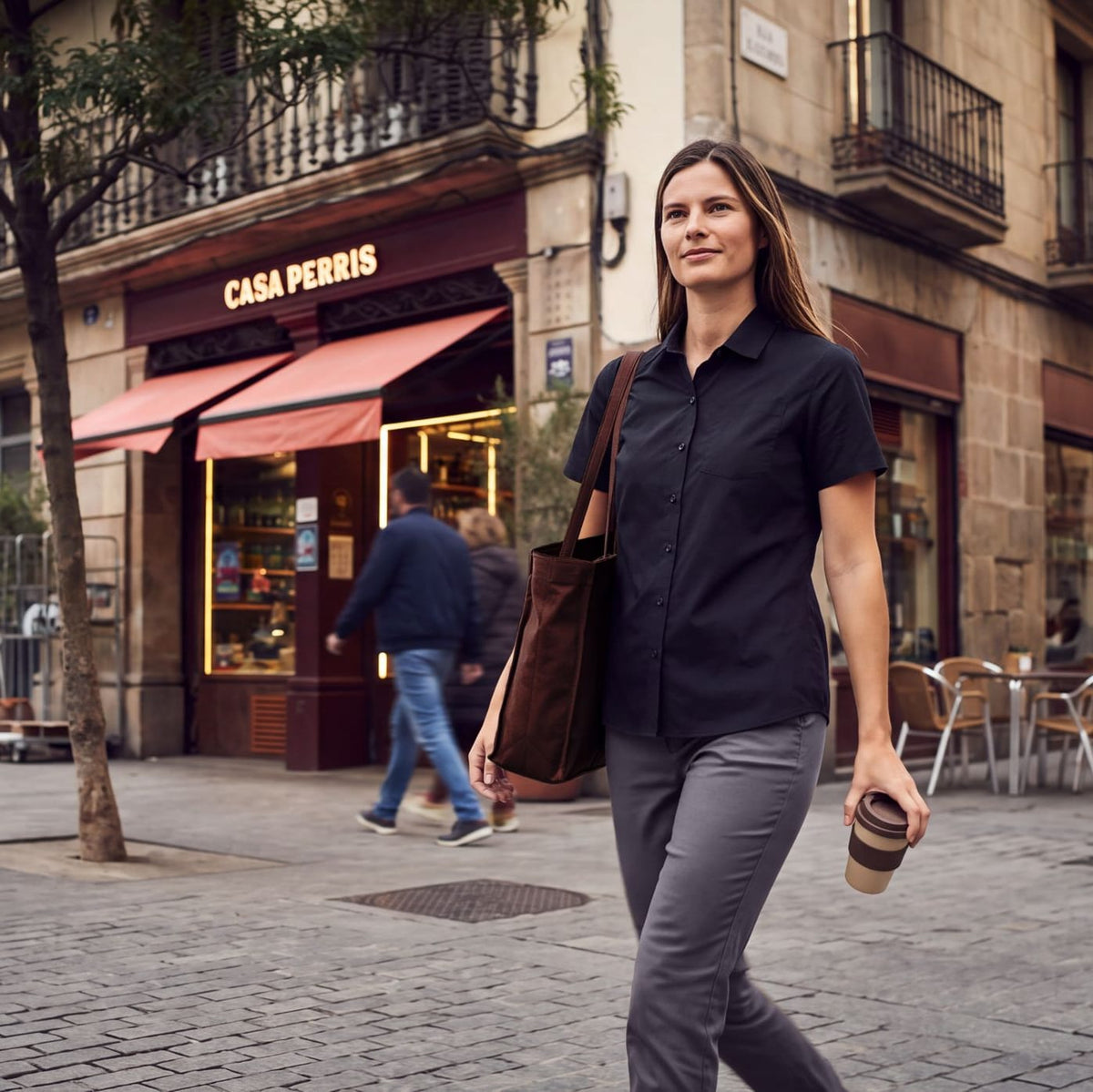 Clique by Cutter & Buck - Women's Hustle Recycled Short Sleeve Button Down