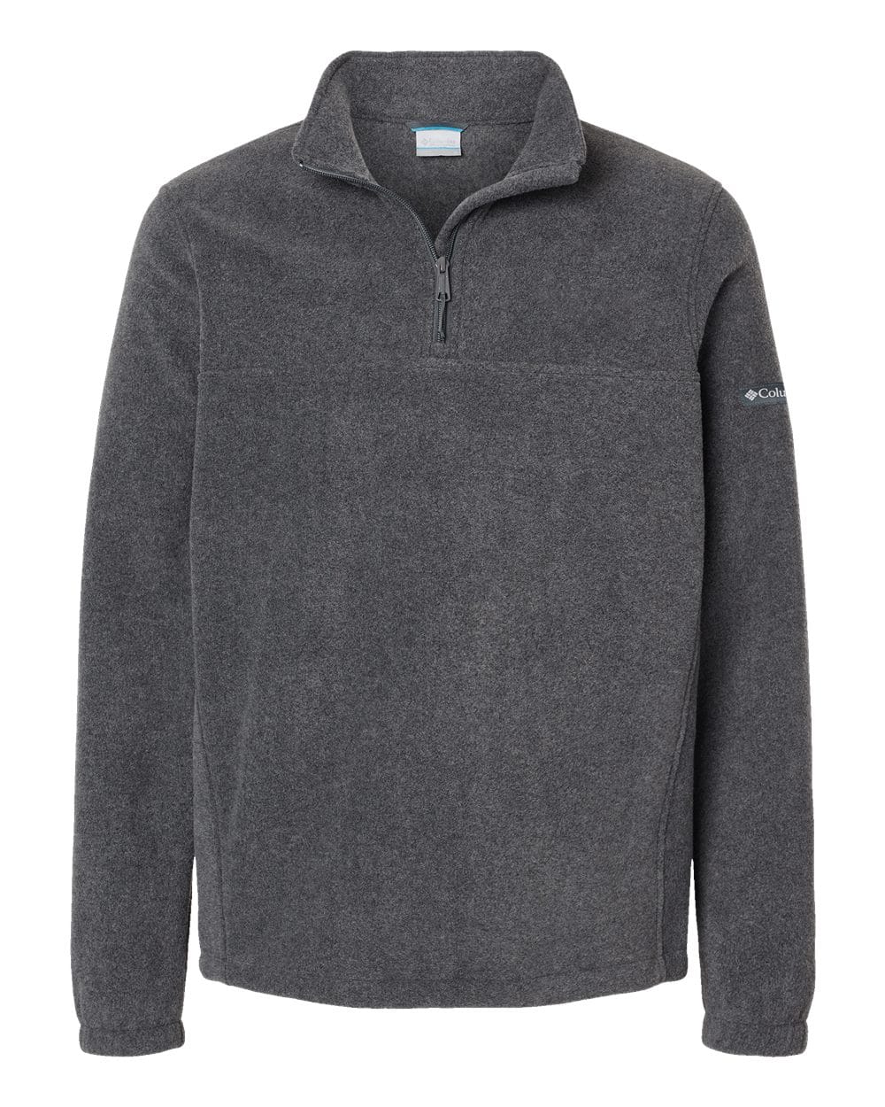 Columbia Fleece S / Charcoal Heather Columbia - Men's Steens Mountain™ Half Zip Fleece Pullover (Sleeve Logo)