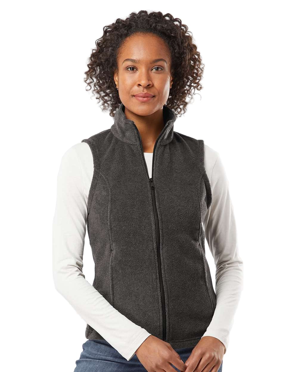 Columbia Fleece XS / Charcoal Heather Columbia - Women's Benton Springs™ Vest (Back Logo)