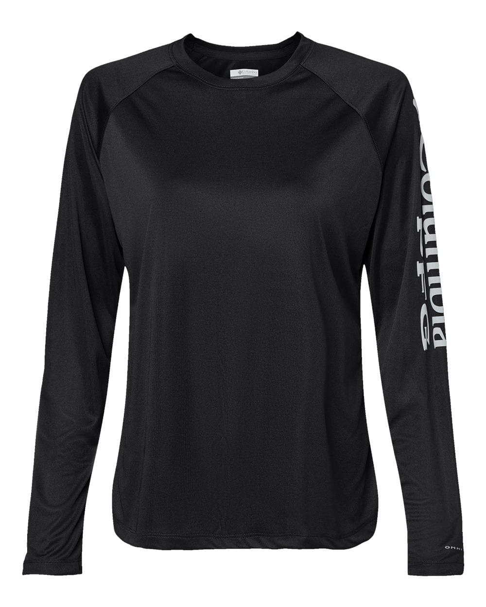 Columbia T-Shirts S / Black/Cirrus Grey Columbia - Women’s PFG Tidal Tee™ II Long Sleeve Shirt (Sleeve Logo)