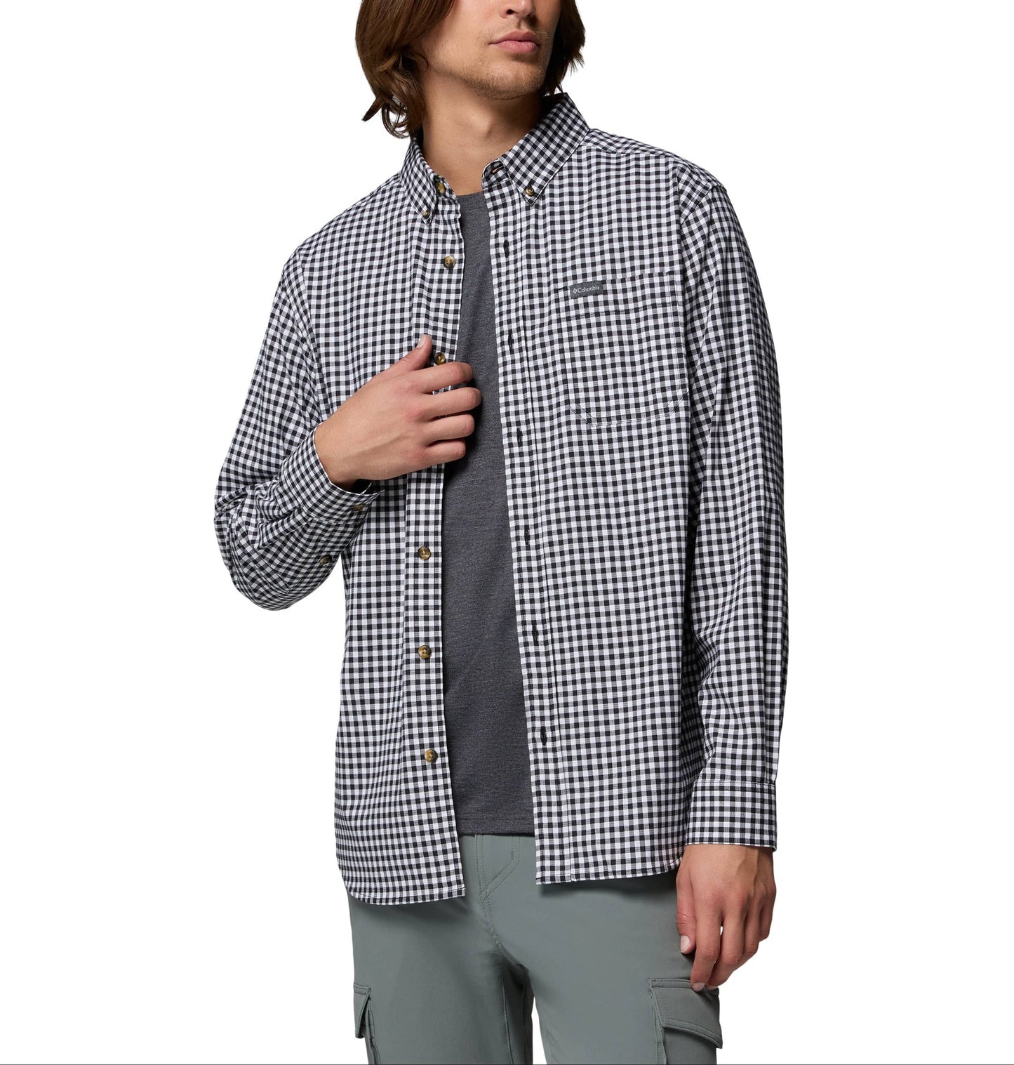 Columbia Woven Shirts S / Black Gingham Columbia - Men's Rapid Rivers™ II Long Sleeve Shirt