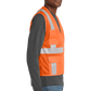 CornerStone Workwear Only CornerStone - Men's ANSI 107 Class 2 Mesh Six-Pocket Zippered Vest