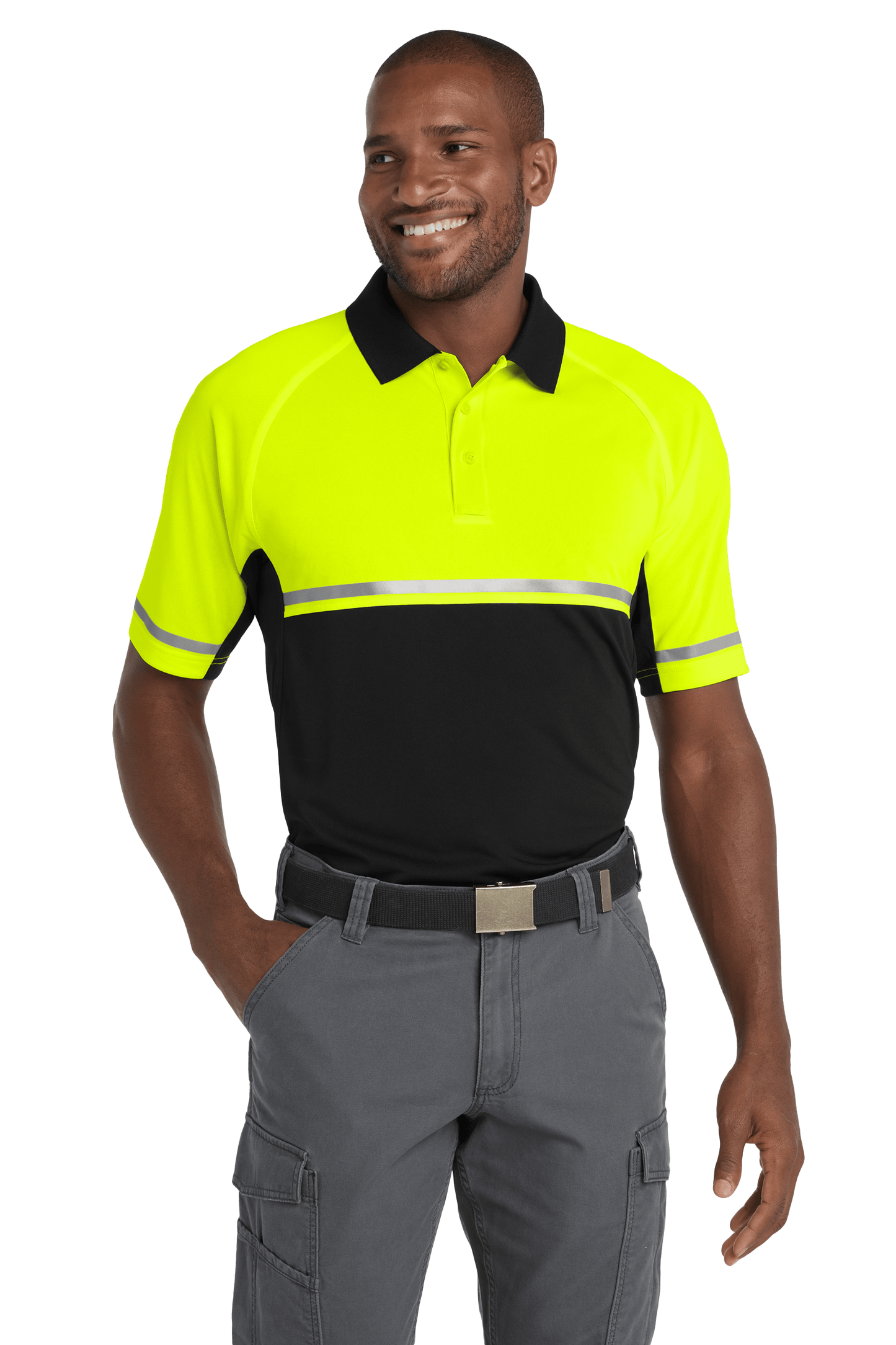 CornerStone Workwear Only CornerStone - Men's Select Lightweight Snag-Proof Enhanced Visibility Polo