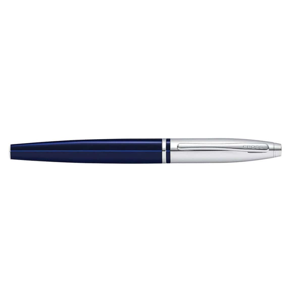 Cross Writing Instruments One Size / Blue Cross - Bailey Chrome & Blue Lacquer Rollerball Pen