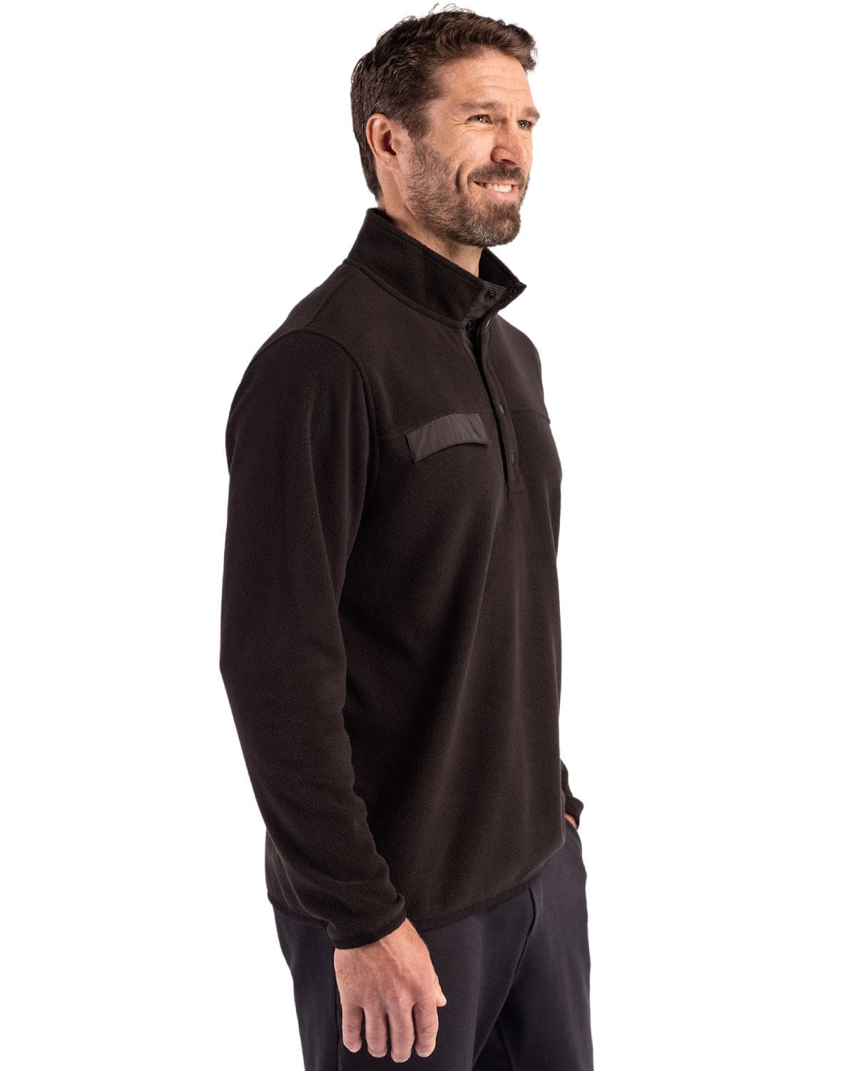 Cutter & Buck - Men's Woodland Recycled Fleece Snap Pullover