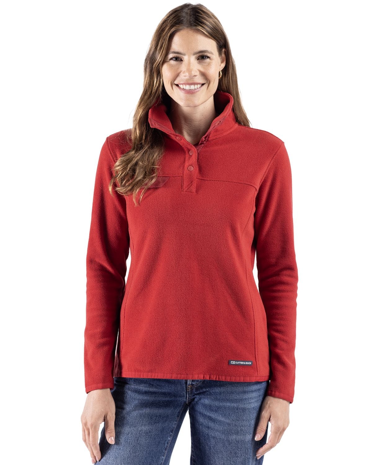 Cutter & Buck - Women's Woodland Recycled Fleece Snap Pullover