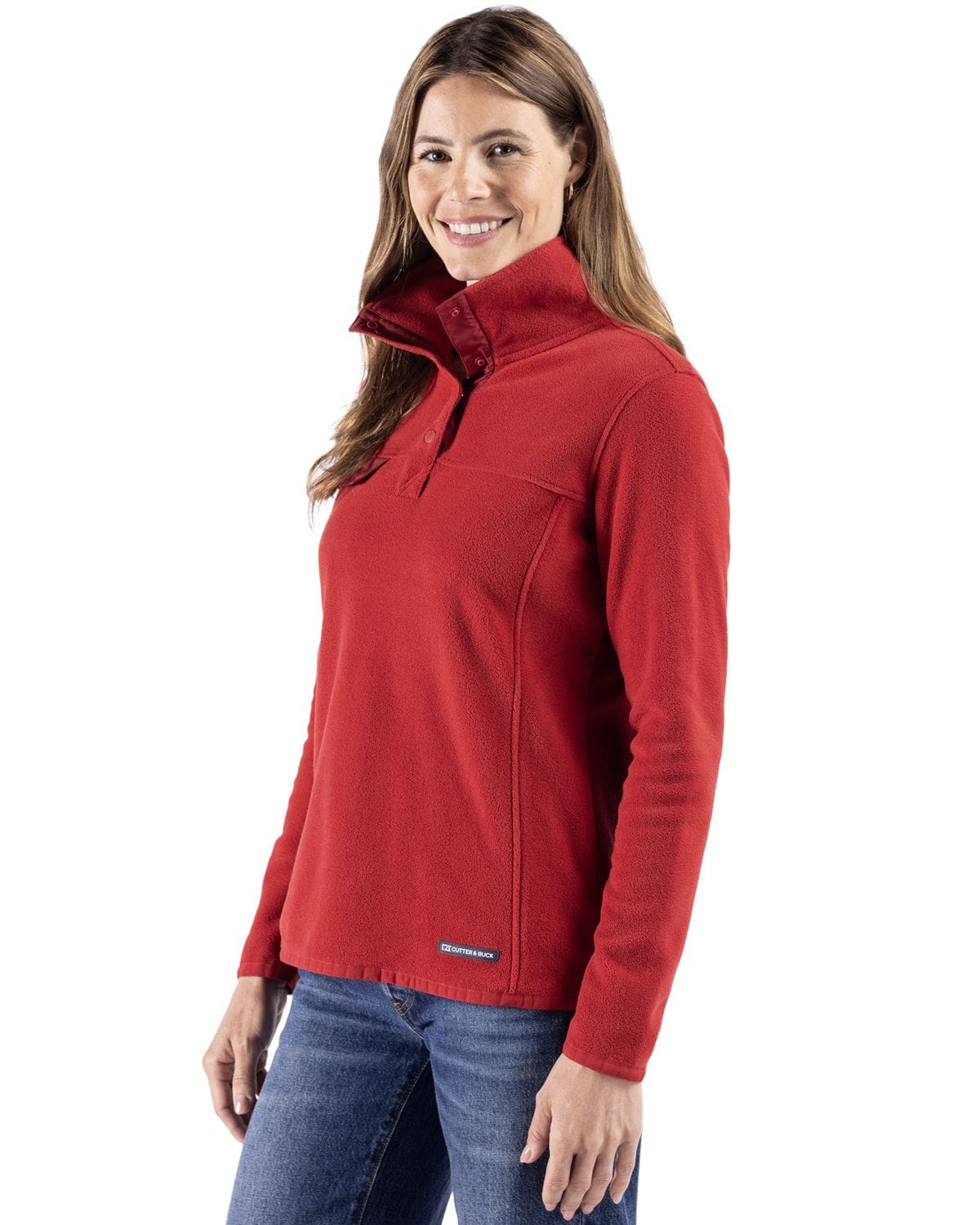 Cutter & Buck - Women's Woodland Recycled Fleece Snap Pullover