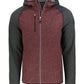 Cutter & Buck Fleece S / Bordeaux Heather/Charcoal Heather Cutter & Buck - Men's Mainsail Hooded Jacket