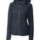 Cutter & Buck Fleece S / Liberty Navy Heather Cutter & Buck - Women's Mainsail Hooded Jacket