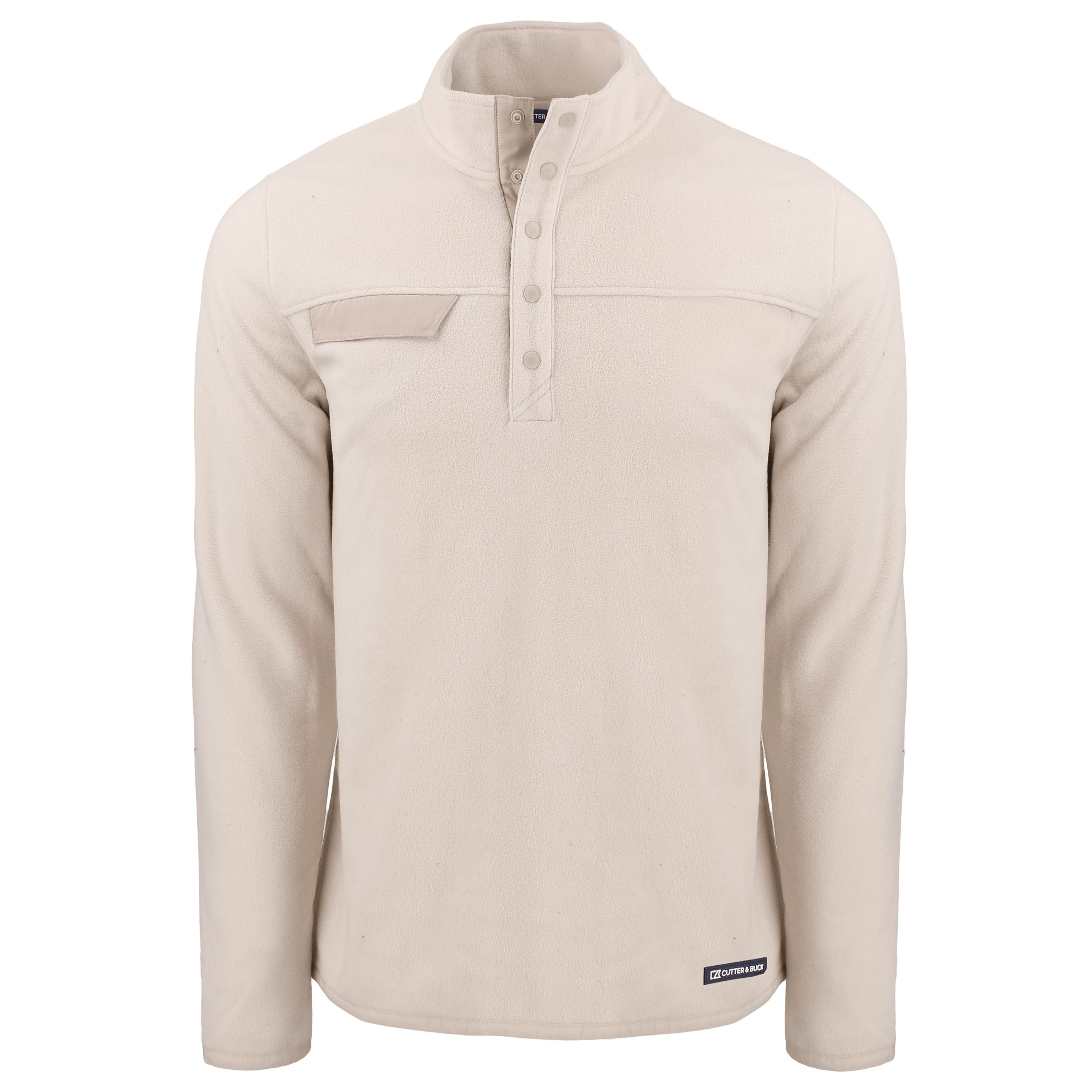 Cutter & Buck - Men's Woodland Recycled Fleece Snap Pullover