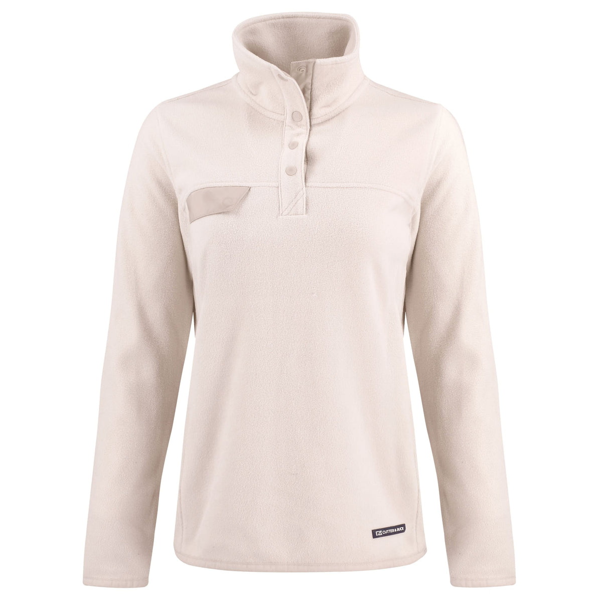 Cutter & Buck Fleece S / Wheat Cutter & Buck - Women's Woodland Recycled Fleece Snap Pullover