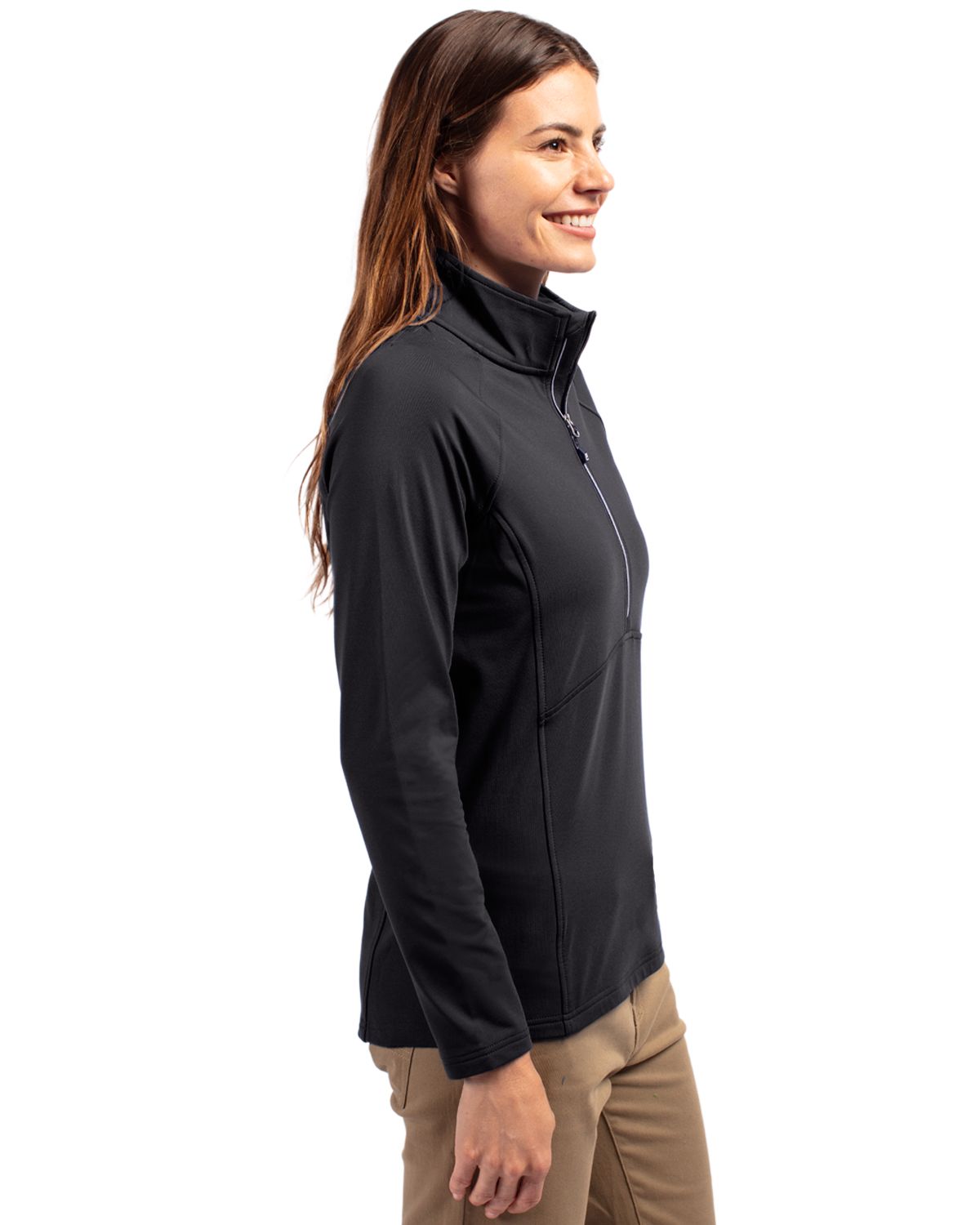 Cutter & Buck Layering Cutter & Buck - Women's Adapt Eco Knit Half Zip Pullover