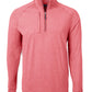 Cutter & Buck Layering S / Cardinal Red Heather Cutter & Buck - Men's Adapt Eco Knit Heather Quarter-Zip Pullover