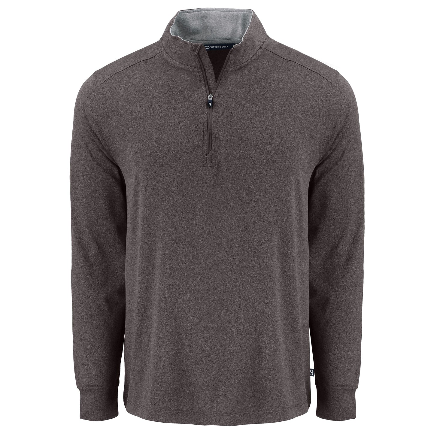 Cutter & Buck Layering S / Dark Black Heather Cutter & Buck - Men's Forge Recycled Stretch 1/4-Zip Pullover
