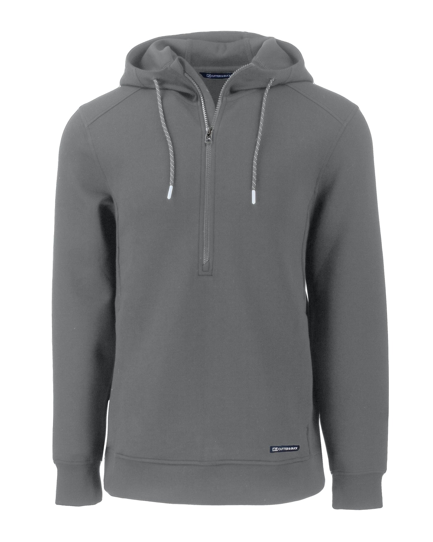 Cutter & Buck Layering S / Elemental Grey Cutter & Buck - Men's Roam Recycled Half-Zip Hooded Pullover