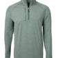 Cutter & Buck Layering S / Hunter Heather Cutter & Buck - Men's Adapt Eco Knit Heather Quarter-Zip Pullover