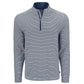 Cutter & Buck Layering S / Navy Blue/White Cutter & Buck - Men's Forge Recycled Stretch Double Stripe 1/4-Zip Pullover