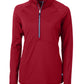 Cutter & Buck Layering XS / Cardinal Red Cutter & Buck - Women's Adapt Eco Knit Half Zip Pullover