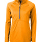 Cutter & Buck Layering XS / Orange Burst Cutter & Buck - Women's Adapt Eco Knit Half Zip Pullover