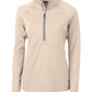 Cutter & Buck Layering XS / Wheat Cutter & Buck - Women's Adapt Eco Knit Half Zip Pullover