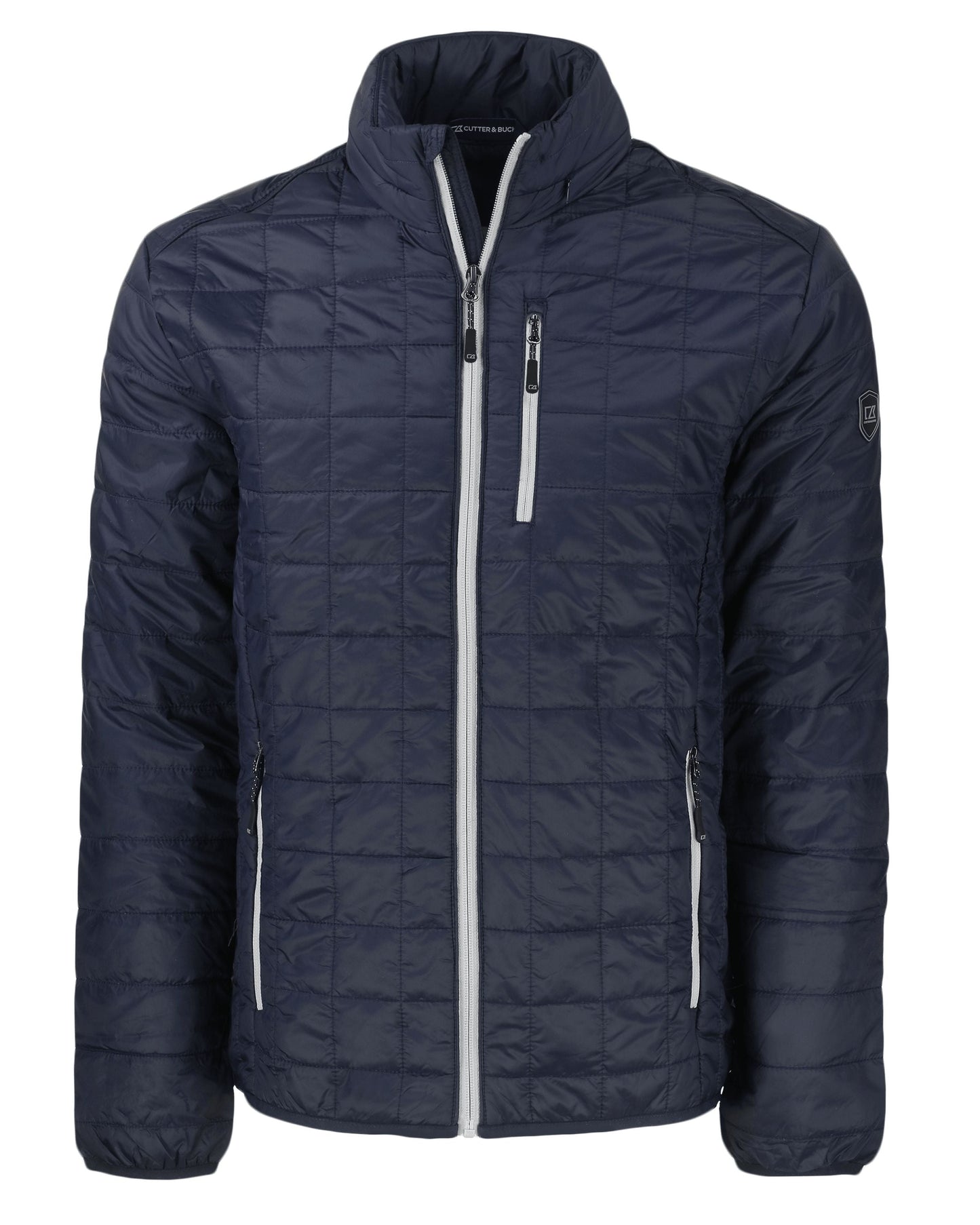Cutter & Buck Outerwear S / Dark Navy/Silver Cutter & Buck - Men's Rainier PrimaLoft Eco Full Zip Jacket